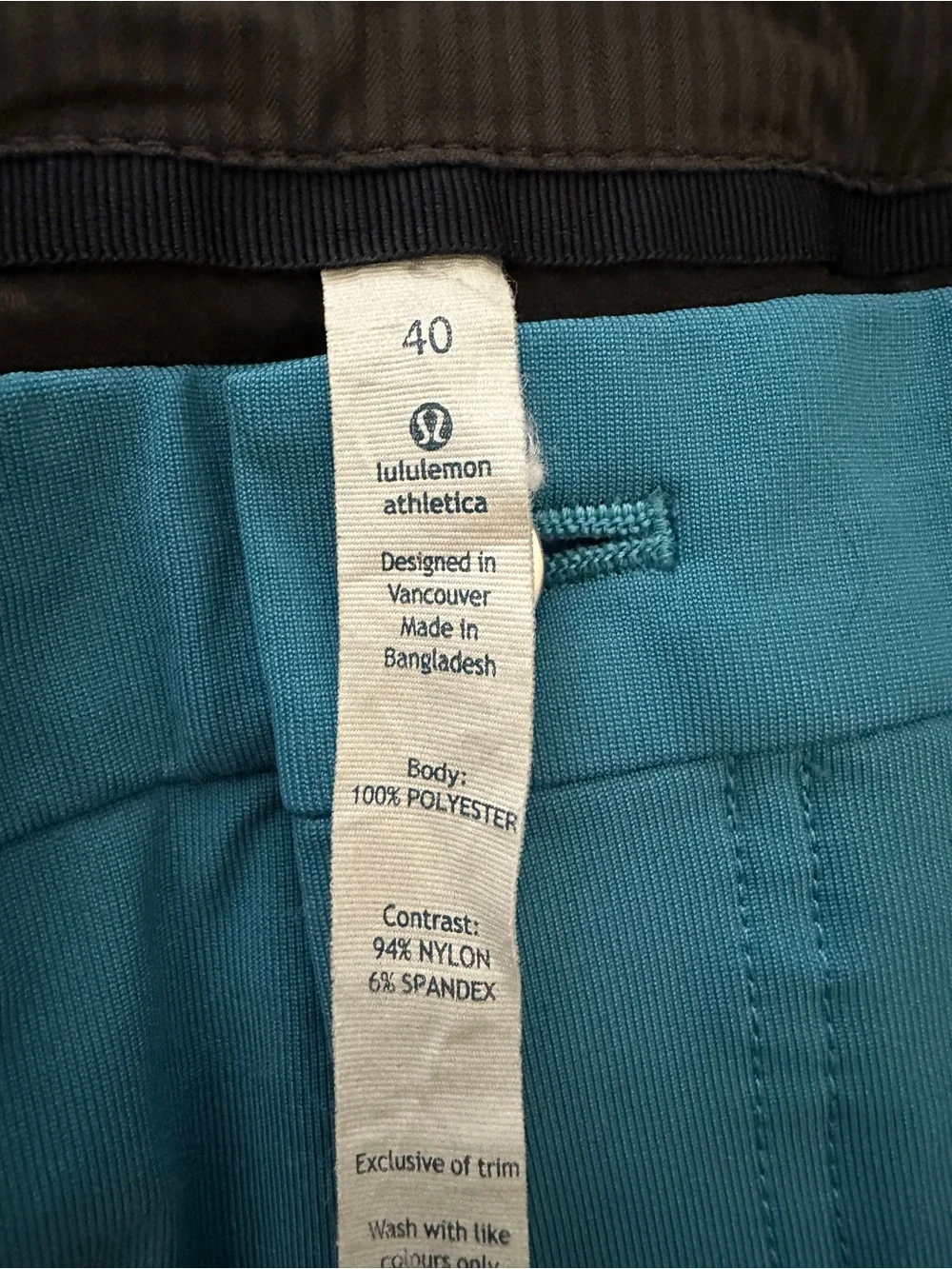 lululemon athletica Teal Flat-Front Performance Shorts